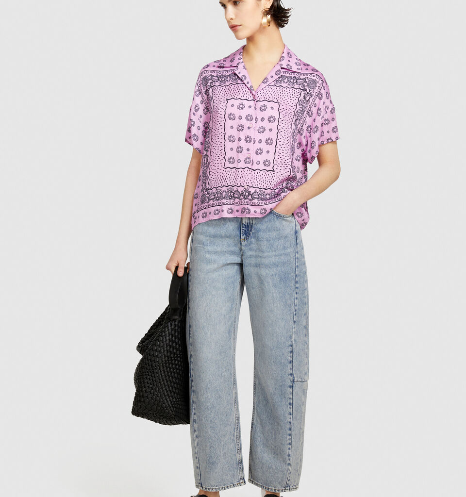 Barrel leg jeans - women's carrot fit jeans - Light Blue | Sisley image number 1